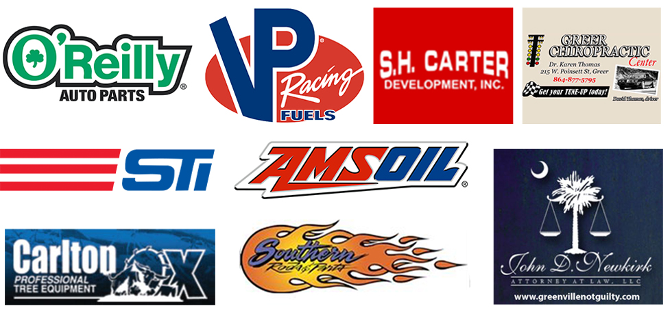Greer Dragway Sponsors