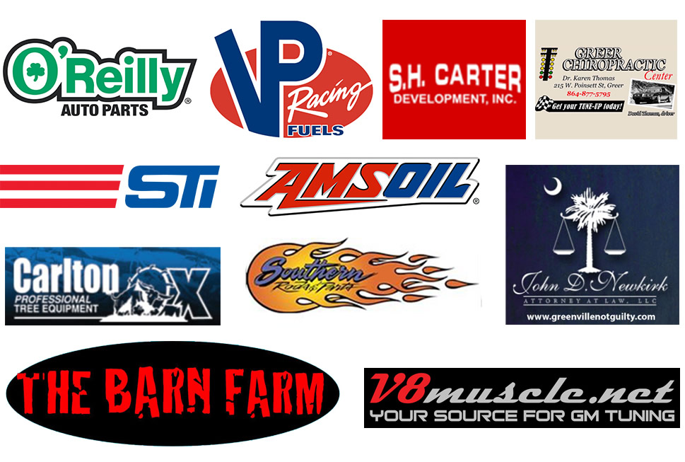 Greer Dragway Sponsors